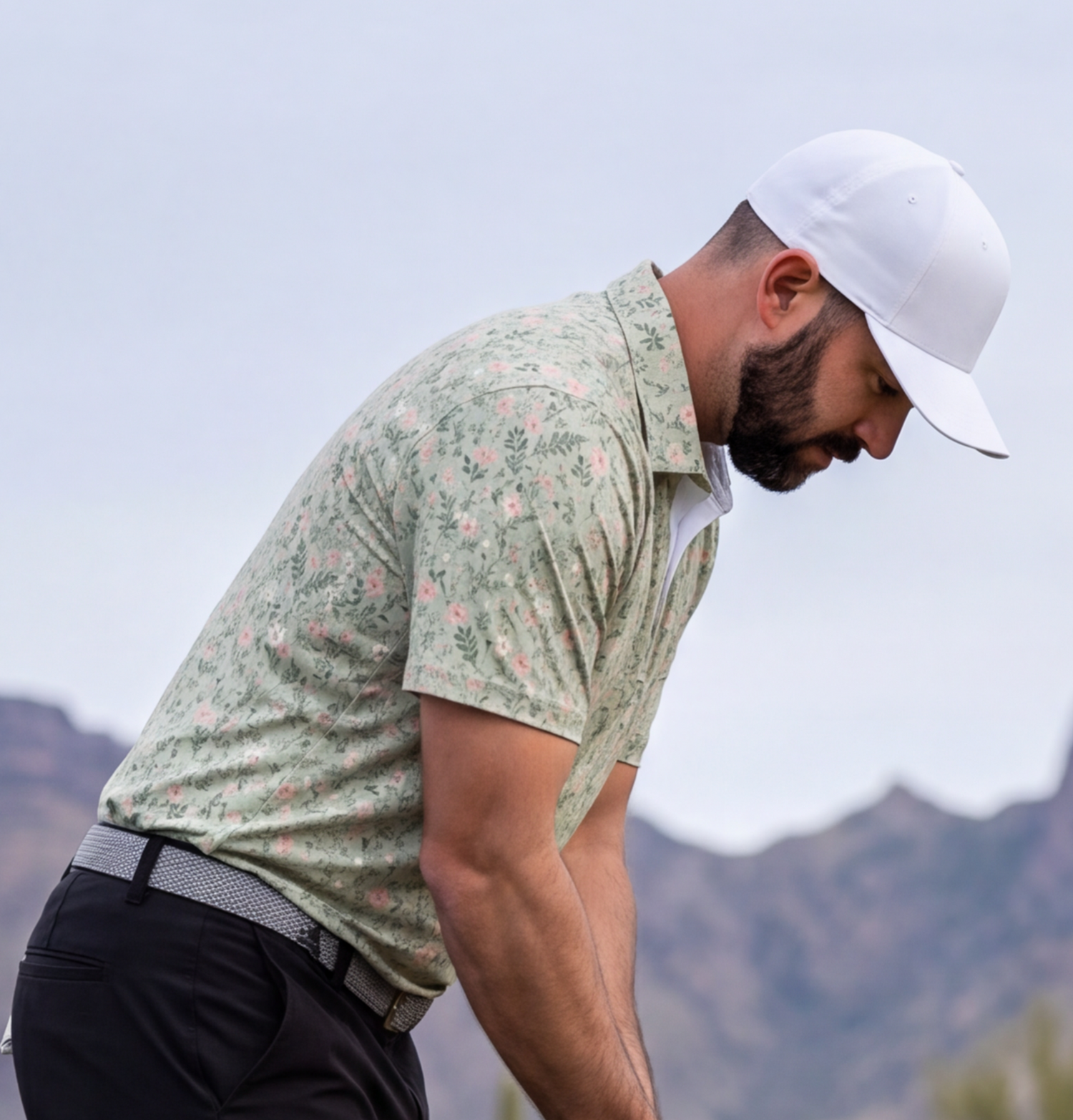 Lemon grove botanical polo on white
