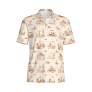 Scottsdale Toile Polo | Cactus, Carts & Blue Sky