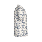 Windy City Toile Polo | Chicago Skyline, Head to Hem
