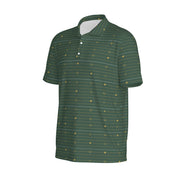 Gameday Stripe Polo | Green & Gold Kickoff Energy