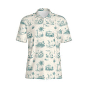 Sunshine State Toile Polo | Florida in Every Stitch