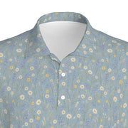 Daisy Field Polo | Soft Blue, Easy Sunday