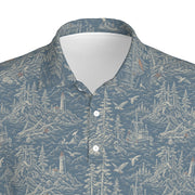 Harbor Toile Polo | Lighthouses, Gulls & Grey Water