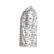 Windy City Toile Polo | Chicago Skyline, Head to Hem