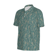 Peacock Polo | Feathers, Vines & Deep Teal