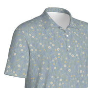 Daisy Field Polo | Soft Blue, Easy Sunday