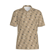 Safari Club Polo shirt with big game and golf graphic, 18 Holes.