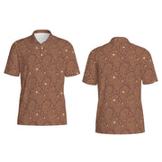 Paisley Polo | Burgundy, Gold & Zero Restraint
