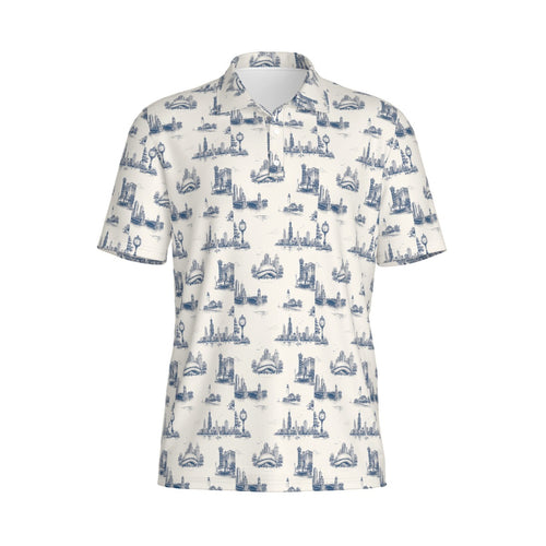 Chicago Lakefront Toile Polo | The City on Your Back