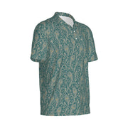 Peacock Polo | Feathers, Vines & Deep Teal