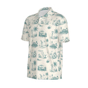 Sunshine State Toile Polo | Florida in Every Stitch