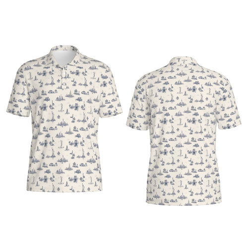 Brooklyn Toile Polo | NYC Icons, Course Ready