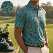 Peacock Polo | Feathers, Vines & Deep Teal