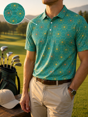 Starburst Polo | Mid-Century Cool, Modern Stretch