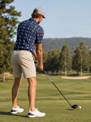 Freedom Flyer Polo | Red, White & Birdies