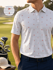 Lobster Stripe Polo | New England's Loudest Flex