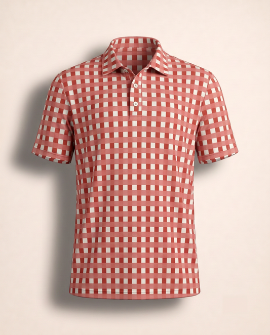 Coral Gingham