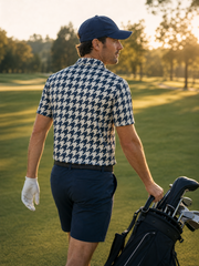 Houndstooth Polo | The Classic, Turned Up Loud