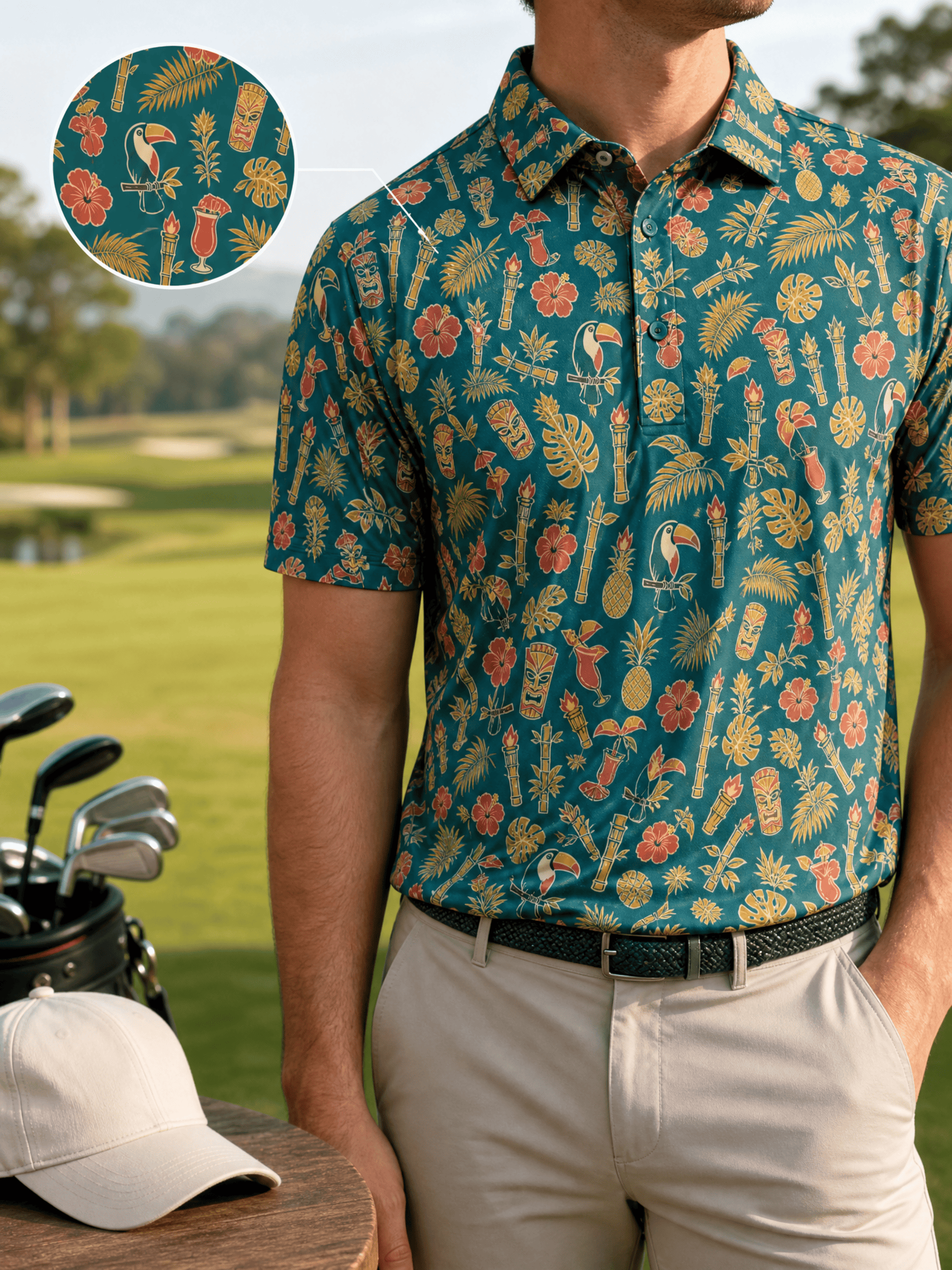 Tiki Bar Polo | Hibiscus, Rum & Zero Regrets
