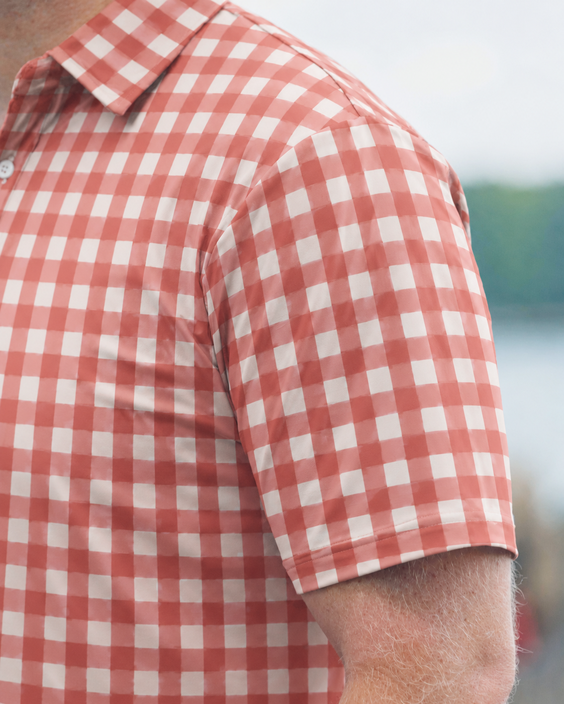 Coral Gingham